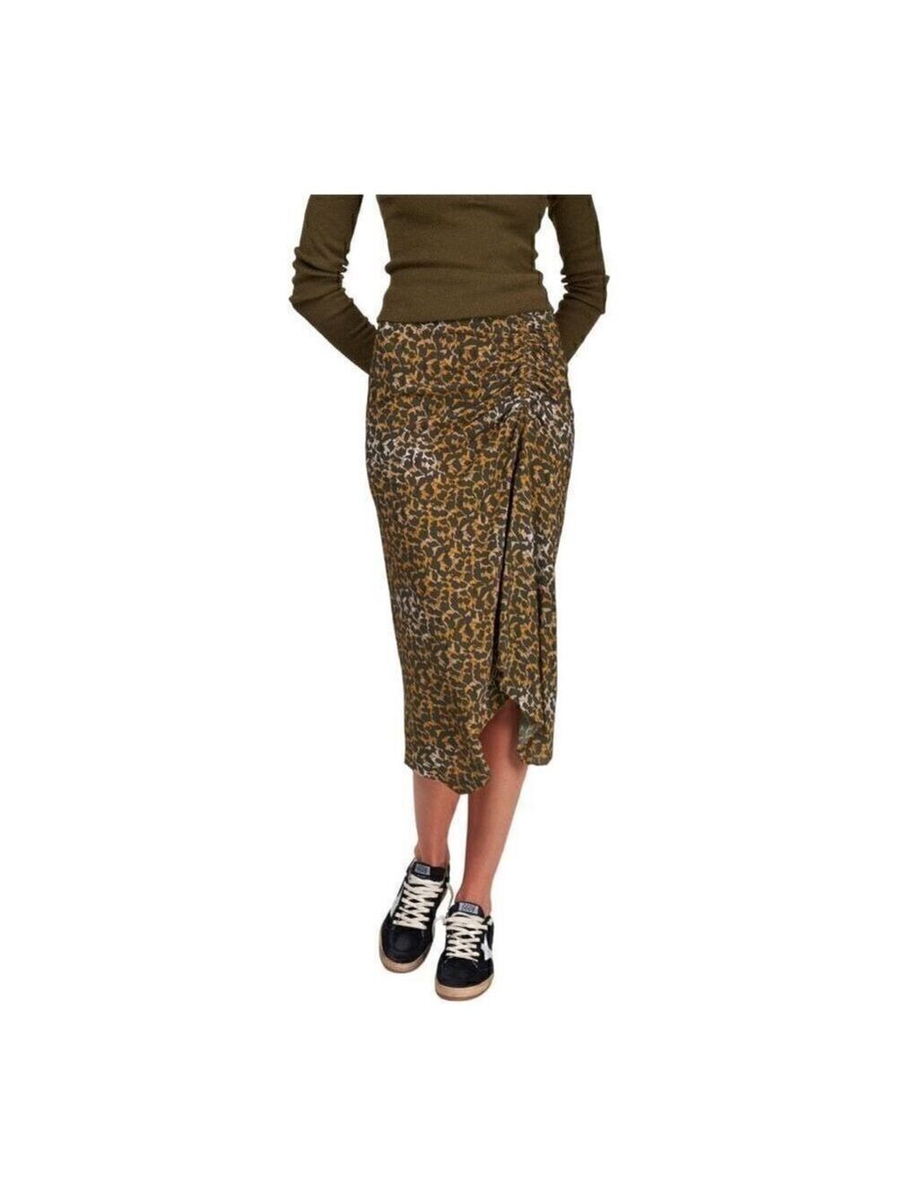 Isabel marant Azaria Silk Midi Skirt Size 2 (34) NWT